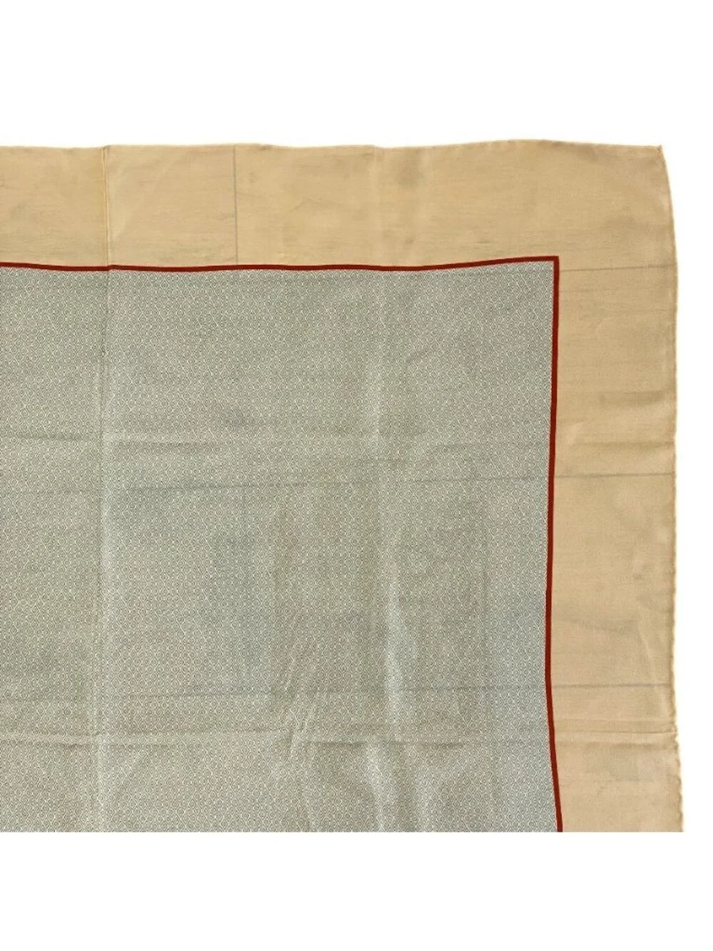 Chanel Scarf Shawl Camellia Silk Beige